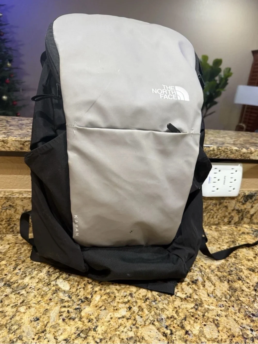 The North Face Backpack KABAN Flexvent Gray Pack bag Padded Hiking Work School